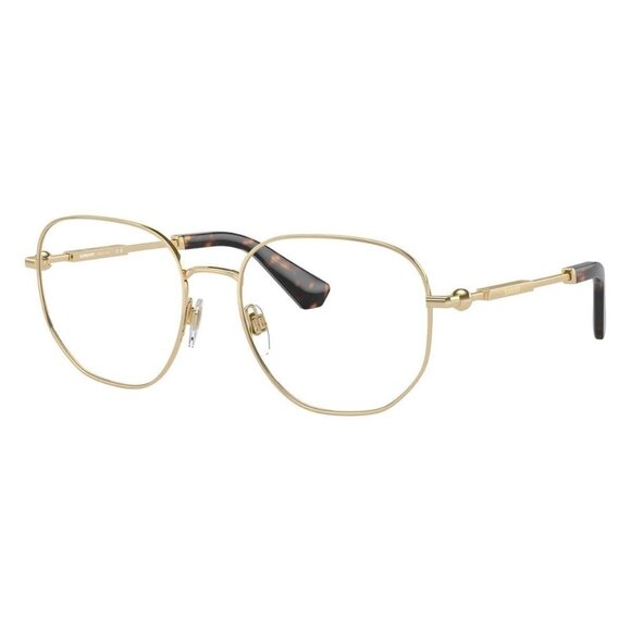 FX01593B New BURBERRY Gold Square BE1385 1109 Glasses Women - Picture 1 of 6